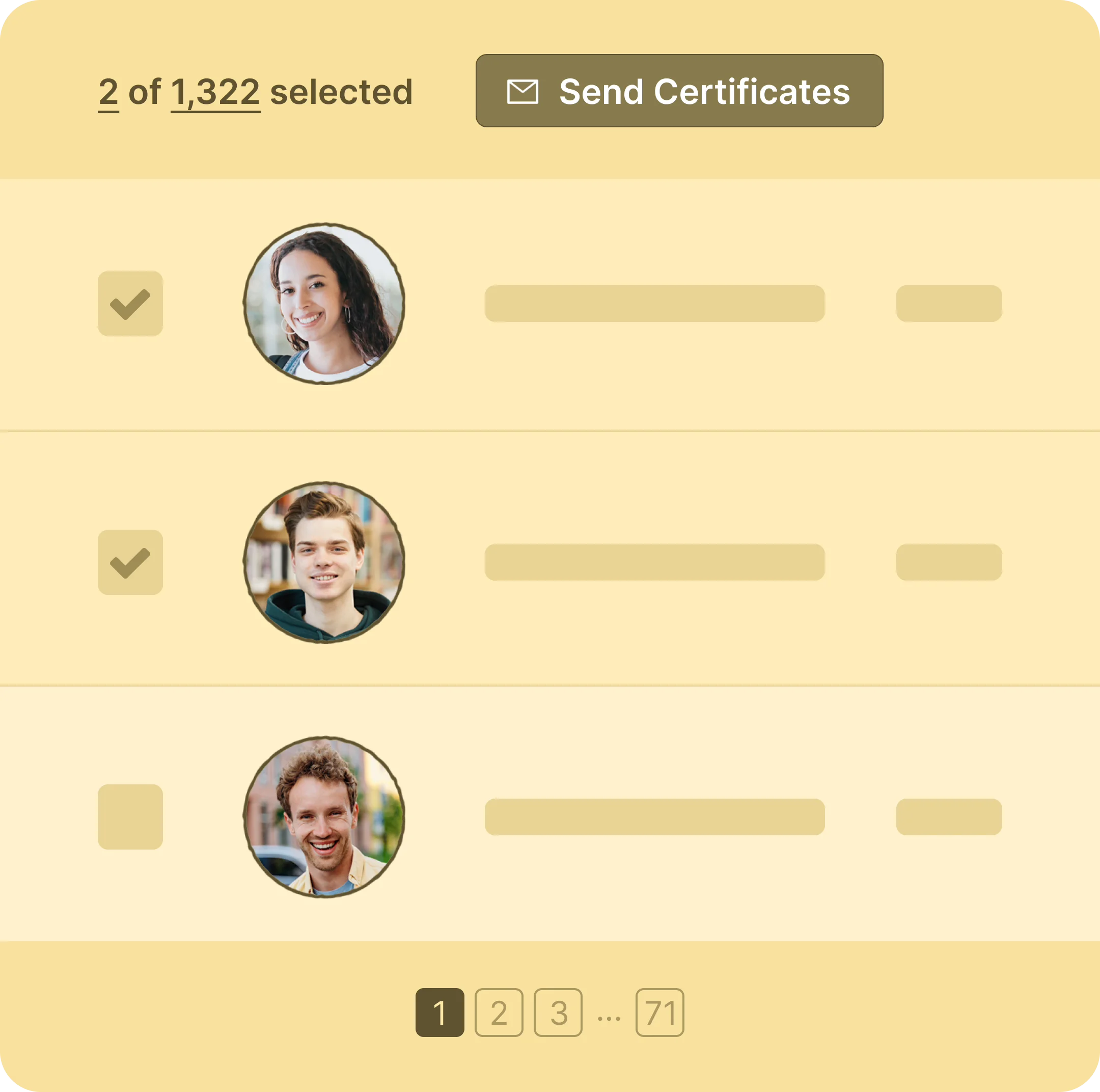 Automatically generate hundreds of certificates in one click Automatically generate hundreds of certificates in one click