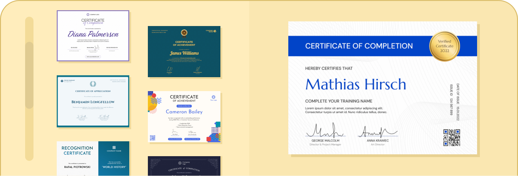 Certificate Templates