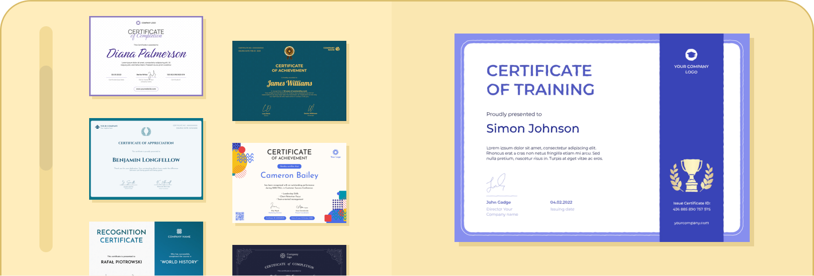 Certificate Templates