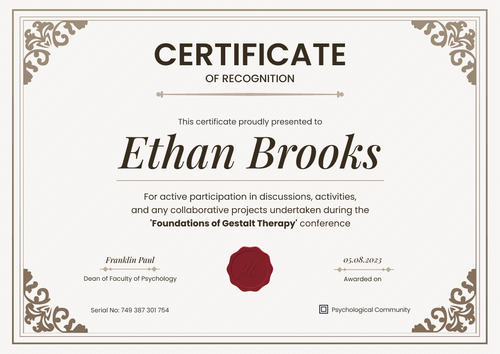 Formal and grand certificate of recognition template landscape Formal and grand certificate of recognition template landscape