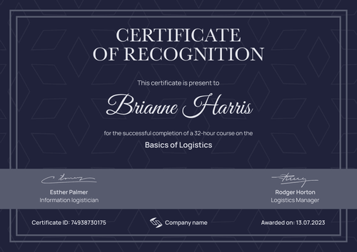 Premium and adept recognition certificate template landscape Premium and adept recognition certificate template landscape